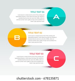 Abstract infographics number options template. Vector illustration. Can be used for workflow layout, diagram, business step options, banner, web design - Vector design EPS10