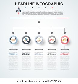 Abstract infographics number options template. Vector illustration. Can be used for workflow layout, diagram, business step options, banner, web design.