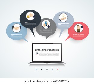 Abstract infographics number options template. Vector illustration. Can be used for workflow layout, diagram, business step options, banner, web design.