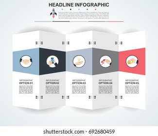 Abstract infographics number options template. Vector illustration. Can be used for workflow layout, diagram, business step options, banner, web design.