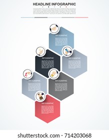 Abstract infographics number options template. Vector illustration. Can be used for workflow layout, diagram, business step option, banner, web design.