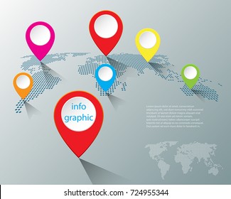 Abstract infographics number options template. Vector illustration. Can be used for workflow layout, diagram, business step options, banner, web design.
