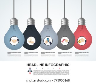 Abstract infographics number options template. Vector illustration. Can be used for workflow layout, diagram, business step options, banner, web design.