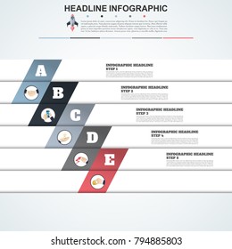 Abstract infographics number options template. Vector illustration. Can be used for workflow layout, diagram, business step options, banner, web design.