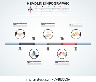 Abstract infographics number options template. Vector illustration. Can be used for workflow layout, diagram, business step options, banner, web design.