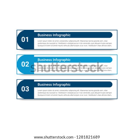 Abstract infographics number options template. Vector illustration.  Business data visualization. Process chart. Abstract elements of graph, diagram with steps, options, parts or processes. Vector