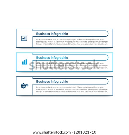 Abstract infographics number options template. Vector illustration.  Business data visualization. Process chart. Abstract elements of graph, diagram with steps, options, parts or processes. Vector