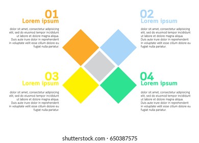 Abstract infographics number template. Vector illustration. Can be used for workflow layout, diagram, business step options, banner, web design.