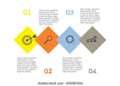 Abstract infographics number template. Vector illustration. Can be used for workflow layout, diagram, business step options, banner, web design.