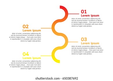 Abstract infographics number template. Vector illustration. Can be used for workflow layout, diagram, business step options, banner, web design.