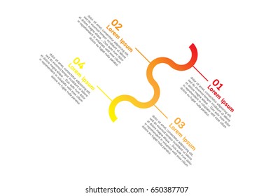 Abstract infographics number template. Vector illustration. Can be used for workflow layout, diagram, business step options, banner, web design.