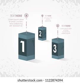 abstract infographics with numbers sketches