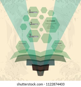 abstract infographics with numbers sketches