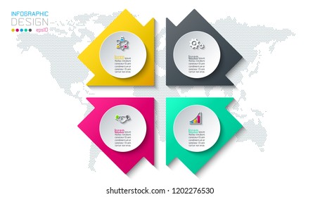 Abstract infographics on vector graphic art.