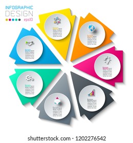 Abstract infographics on vector graphic art.