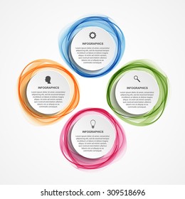 Abstract infographics options banner. Vector illustration. 