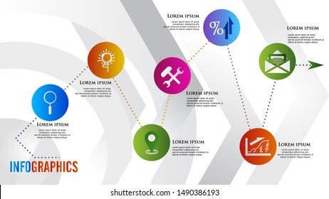 Abstract infographics options template. 
Can be used for diagram, business, banner, web design.