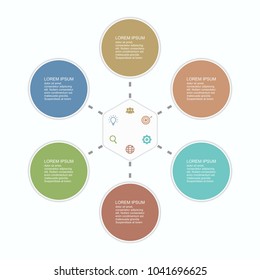 Abstract infographics options template vector illustration that you can edit according to your needs.