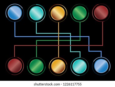 Abstract infographics options template. Vector illustration. Can be used for workflow layout, diagram, business step options, banner, web design. Business data visualisation. Process chart.