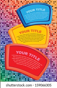 Abstract infographics options template. Workflow layout. Vector illustration with area for text.