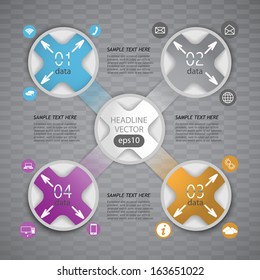 abstract infographics, organize data into groups, business system