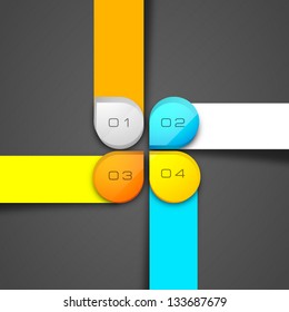 Abstract infographics paper.