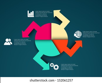 Abstract infographics paper. 