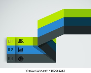 Abstract infographics paper. 