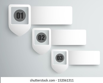 Abstract infographics paper. 
