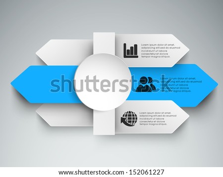 Abstract infographics paper. 