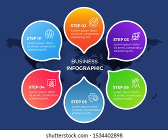 Abstract infographics steps template. Vector illustration. Can use for workflow layout, data, banner, business, presentation