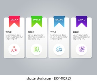 Abstract infographics steps template. Vector illustration. Can use for workflow layout, data, banner, business, presentation