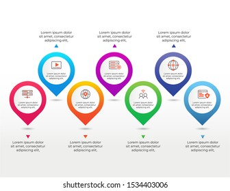 Abstract infographics steps template. Vector illustration. Can use for workflow layout, data, banner, business, presentation