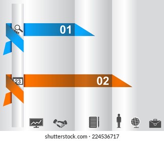 Abstract info-graphics template banner 
