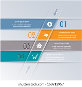 Abstract infographics template. Can be used for workflow layout, diagram, number options, step up options, web design. Vector eps10 illustration. 
