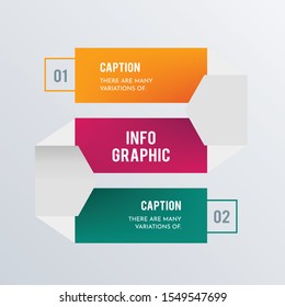 Abstract infographics template design. Business concept infograph with 2 options, steps, or processes. Vector visualization can be used for workflow layout, diagram, annual report, web