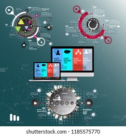 Abstract infographics template. Vector illustration.