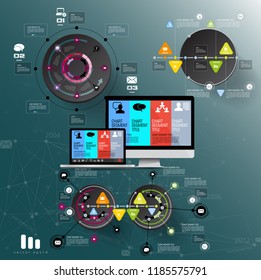 Abstract infographics template. Vector illustration.