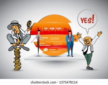 Abstract infographics template. Vector illustration