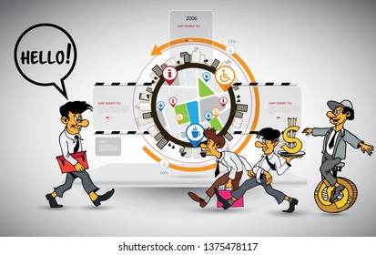 Abstract infographics template. Vector illustration