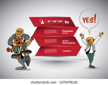 Abstract infographics template. Vector illustration