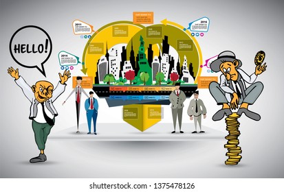 Abstract infographics template. Vector illustration