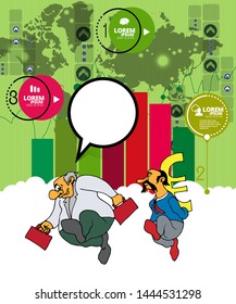Plantilla de infografía abstracta. Ilustración del vector