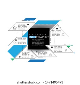 Abstract infographics template. Vector illustration