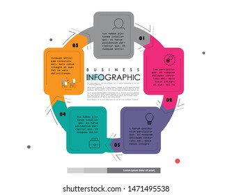 Abstract infographics template. Vector illustration