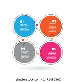 Abstract infographics template. Vector illustration