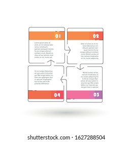 Abstract infographics template. Vector illustration
