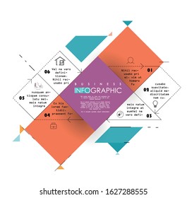 Abstract infographics template. Vector illustration