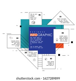 Abstract infographics template. Vector illustration