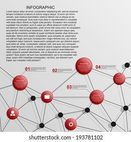 Abstract infographics template. Vector illustration.